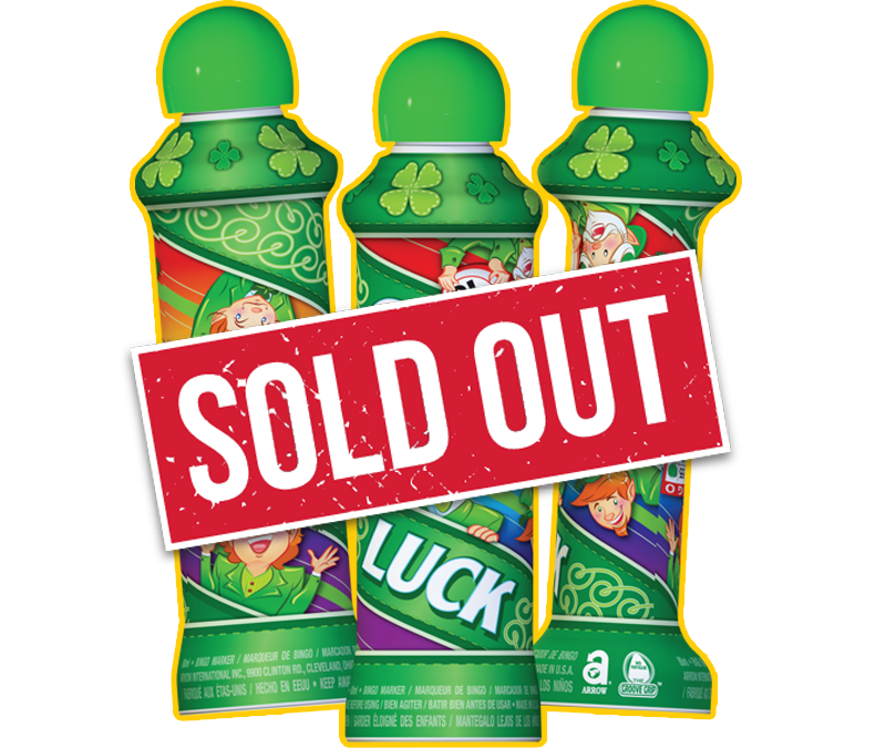 St. Patrick's Day Bingo Ink Marker